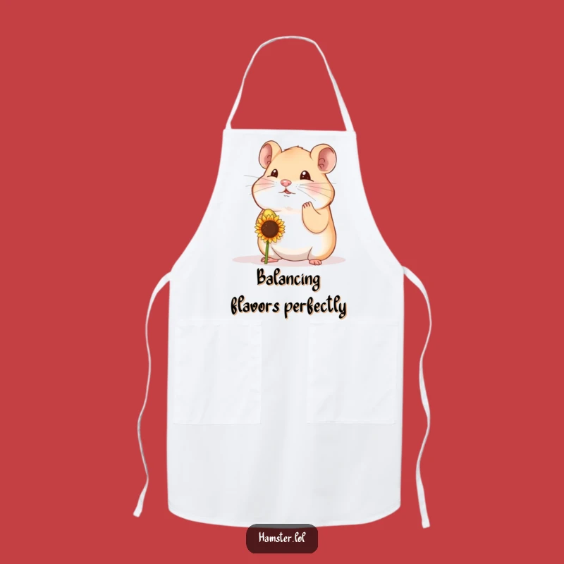 Funny Hamster Chef Balance Apron - Hilarious Kitchen Gift for Precise Cooks