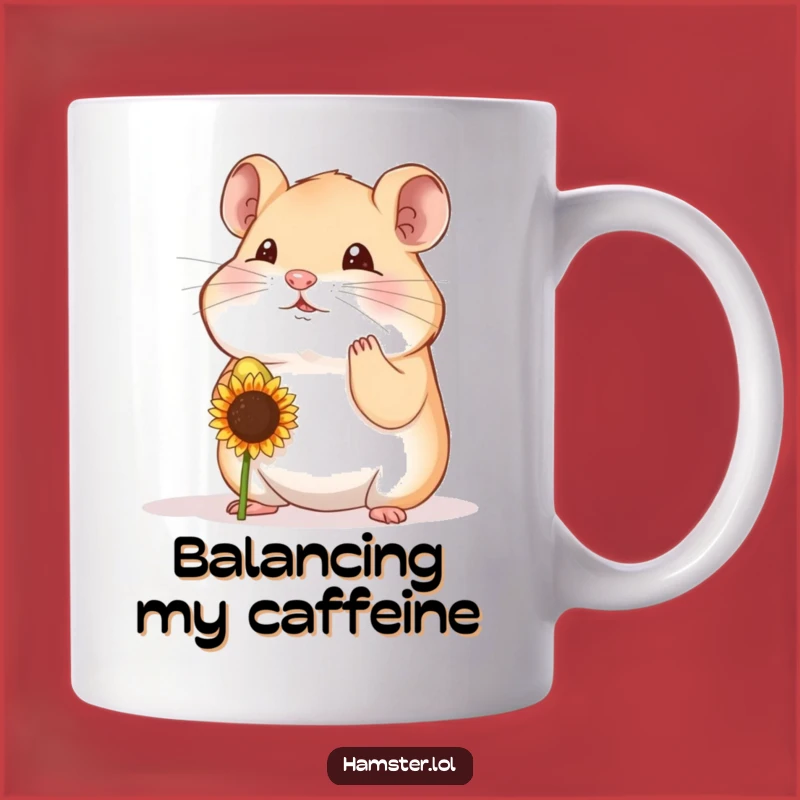 Funny Hamster Seed Balance Mug - Hilarious Gift for Dexterous Hamster Fans