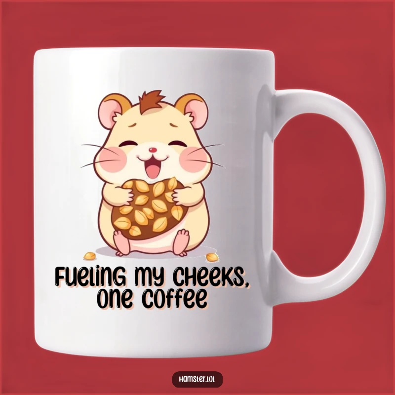Funny Kawaii Hamster Seed Stuffing Mug - The Perfect Humorous Gift for Seed Lovers