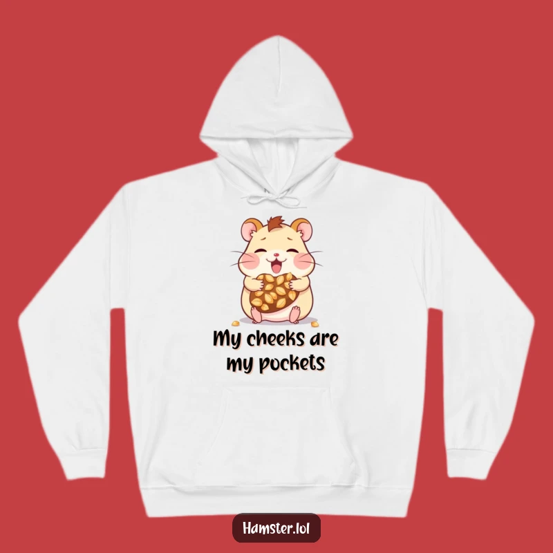 Cozy Funny Kawaii Hamster Hoodie - Ultimate Humorous Gift for Seed Enthusiasts