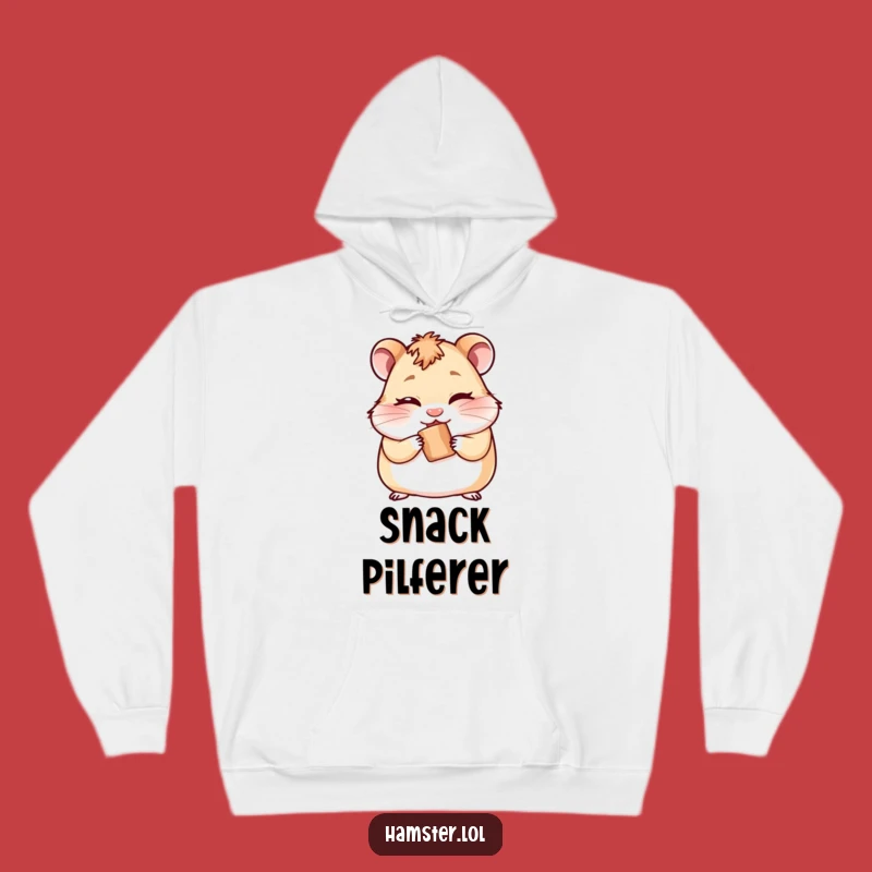 Funny Hamster Hoodie: Cozy sweatshirt with cheeky winking rodent, a warm funny gift
