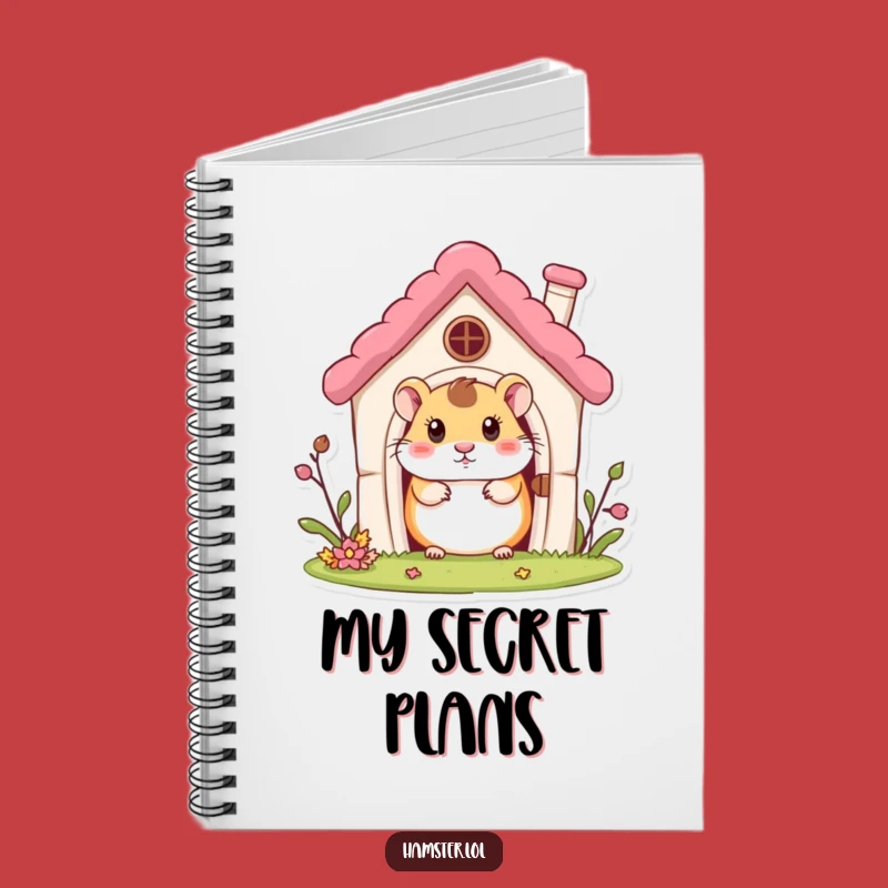 Funny Hamster House Notebook: Curious Character Peeking, Journal Humorous Gift for Ideas