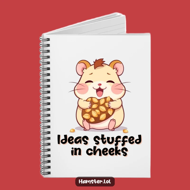 Funny Kawaii Hamster Journal - Humorous Notebook Gift for Seed Collectors