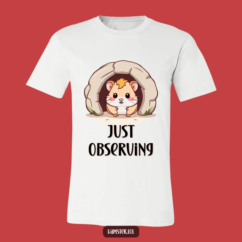 Funny Hamster Tunnel Explorer Tee - Adventurous & Humorous T-Shirt