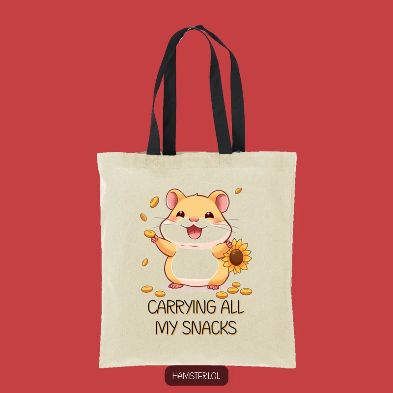 Funny Hamster Juggling Tote Bag: Seed Master Carry-All Gift