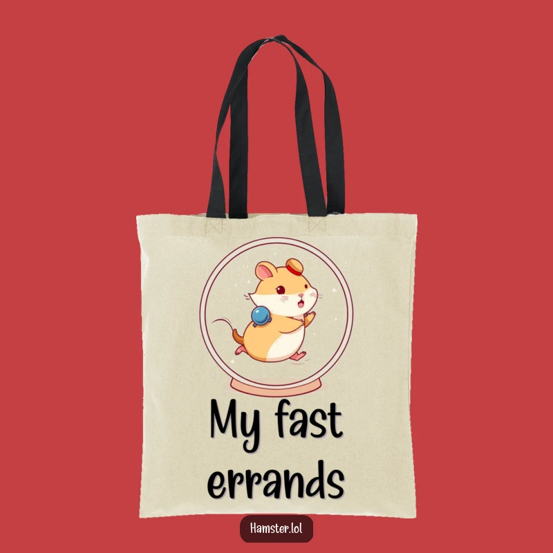 Funny Fast Hamster Wheel Tote Bag - Carry Your Speed & Style!